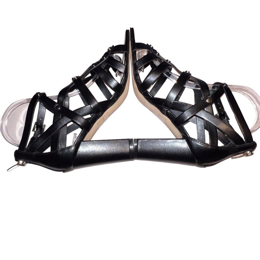 Marc Fisher Womens Lusa Caged City Sandals Black‎ Ankle Strap Size 6M EUC - Picture 6 of 9